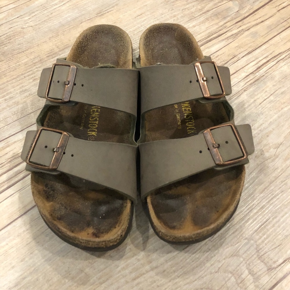 Green Birkenstock size 38 (8 in US)